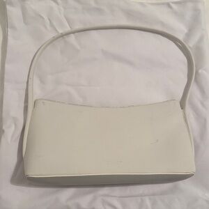 White Leather Shoulder Bag